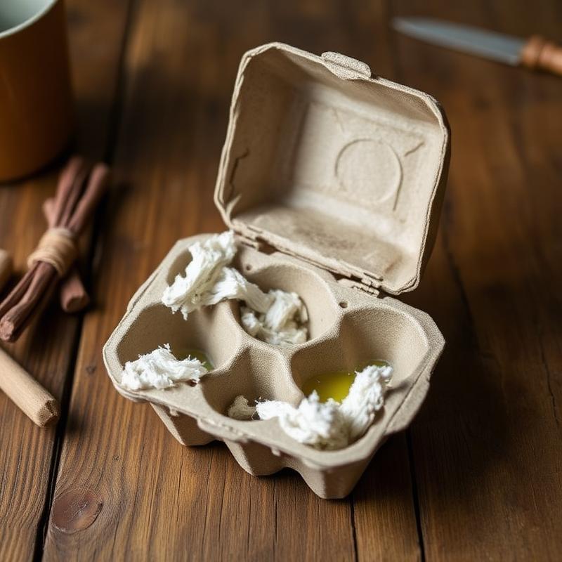 DIY fire starters made with lint